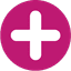 Plus sign icon derived from 1 plus 1 loans logo to highlight list item